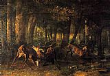 Battle of the Stags by Gustave Courbet